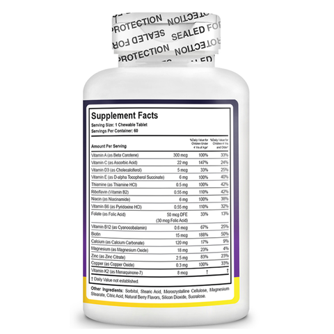 Viên nhai Nubest Tall Kids hỗ trợ tăng chiều cao cho trẻ 2-9 tuổi - Bổ sung canxi, vitamin D3, kẽm, vị chua ngọt dễ ăn