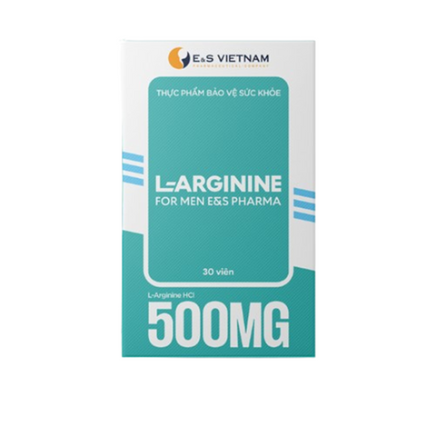 [Mã giảm giá lên tới 20%] Viên uống L- Arginine 500mg For Men E&S Pharma cho nam giới (Hàng nhập khẩu)