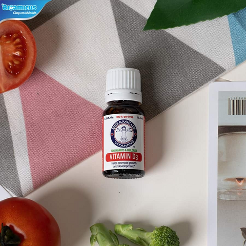Vitamin D3 400 IU BioAmicus Dạng Giọt - Bổ Sung Vitamin D Cho Trẻ Sơ Sinh, Hỗ Trợ Phát Triển Xương Khỏe Mạnh, Không Chất Bảo Quản