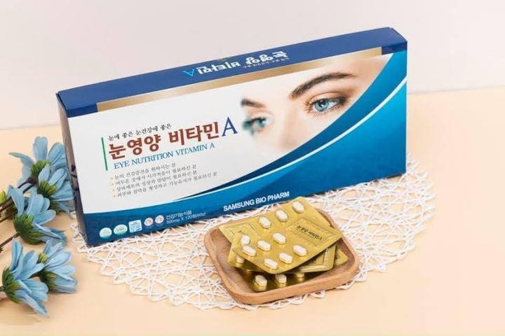 Viên Uống Hỗ Trợ Thị Lực SAMSUNG BIO PHARM Eye Nutrition Vitamin A - Bổ Sung Vitamin A, C, B2 Cho Mắt Khỏe, Giảm Mỏi Mắt, 120 Viên