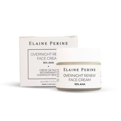 Kem Dưỡng Tái Tạo Da Ban Đêm Elaine Perine 50ml - Overnight Renew Cream 10% AHA Cho Làn Da Mịn Màng, Rạng Rỡ, Dưỡng Ẩm Tối Ưu