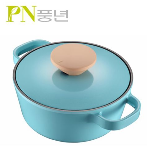 Nồi Casserole Ceramic PoongNyun Bliss Nordic BNPT-20C(IH) 20cm - Chống Dính, Tiết Kiệm Thời Gian, Dùng Trên Bếp Từ, Gas, Điện