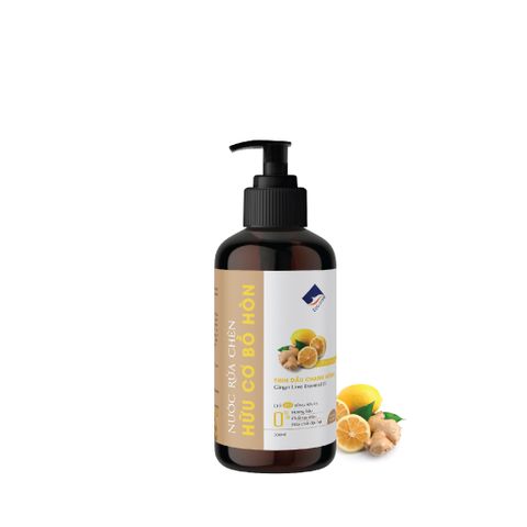 Nước Rửa Chén Hữu Cơ Bồ Hòn ECOCARE 500ml - Tinh Dầu Tự Nhiên, An Toàn Cho Da, Vệ Sinh Chén Đĩa Hiệu Quả