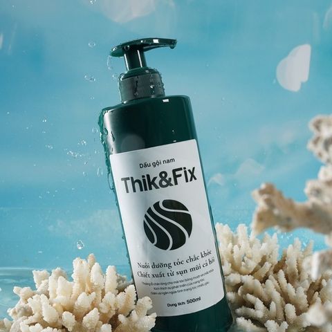 Dầu Gội Kích Thích Mọc Tóc Thảo Mộc Thik&Fix Dành Cho Nam - Ngăn Ngừa Gàu, Dưỡng Tóc Chắc Khỏe, 300ml