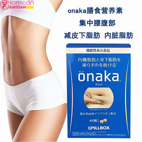 (60 viên) Viên Uống Giảm Béo Bụng Onaka Pillbox Nhật Bản Hộp 60 Viên - Hỗ Trợ Giảm Cân, Đốt Cháy Mỡ, Săn Chắc Da chính hãng