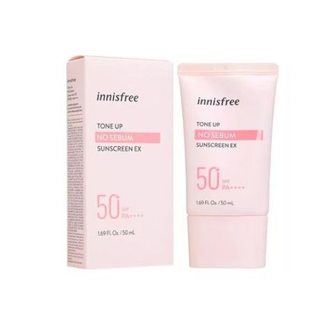 Kem Chống Nắng Innisfree No Sebum SPF50 Kiểm Soát Nhờn, Nâng Tone Da, Chống Nắng Tối Ưu, Dành Cho Da Dầu, Hỗn Hợp, Làn Da Sáng Mịn