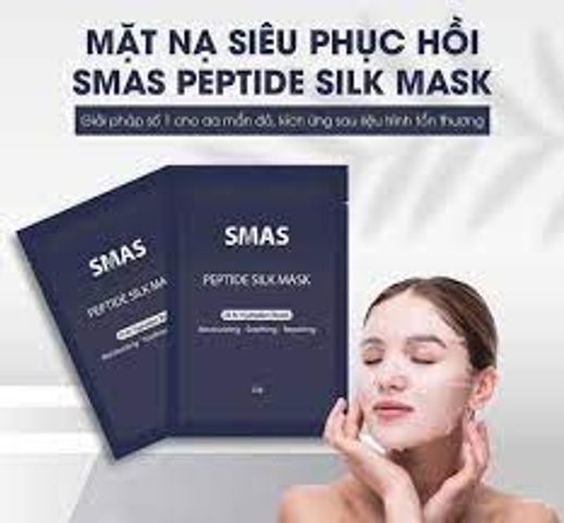 Mặt nạ SMAS Peptide Silk Mask 5 Miếng - Dưỡng ẩm và Phục hồi Da Cao Cấp, Hỗ Trợ Da Khỏe Mạnh, Phù Hợp Mọi Loại Da