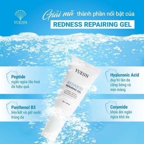 Gel Dưỡng Ẩm Yuejin Redness Repairing 30g - Phục Hồi, Dịu Da, Giảm Kích Ứng, Chống Hư Tổn Da Hàn Quốc