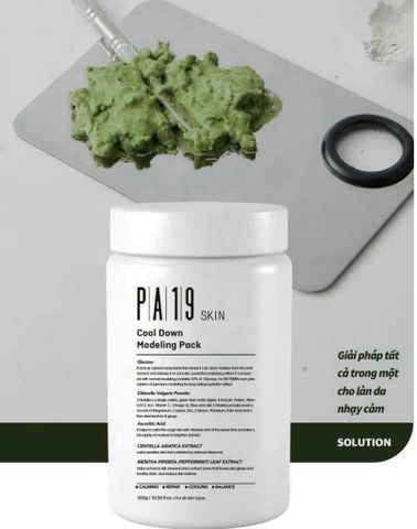 Mặt Nạ Dẻo PA19 Skin Cool Down Modeling Pack 300g - Phục Hồi Da, Giảm Quầng Thâm, Dưỡng Ẩm và Làm Trắng Da Tự Nhiên