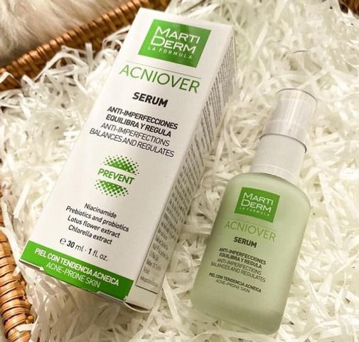 Tinh Chất Martiderm Acniover 30ml - Giảm Mụn, Kiểm Soát Nhờn, Dành Cho Da Dầu & Nhạy Cảm, Chứa Niacinamide & Prebiotics