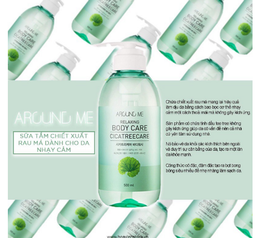 Sữa Tắm Around Me Hương Nước Hoa Dưỡng Ẩm 500ml - Chiết Xuất Trái Cây Tươi Mát, An Toàn Cho Da, Chính Hãng Hàn Quốc