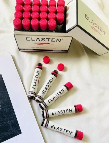 Collagen Elasten Đức Dạng Nước 28 Ống X 25ml - Giải Pháp Trẻ Hóa Da, Giúp Làm Sáng Da và Tăng Cường Độ Đàn Hồi, Hương Vị Cherry Thơm Ngon