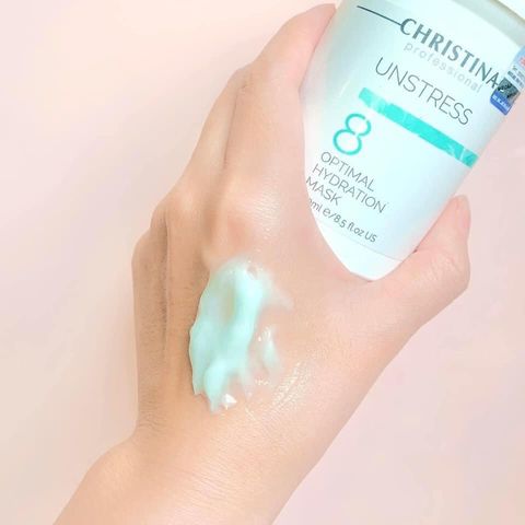 Mặt Nạ Dưỡng Ẩm Christina Unstress 8 Optimal Hydration Mask - Phục Hồi Da, Cung Cấp Độ Ẩm, Chống Lão Hóa 250ml