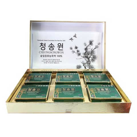 Tinh Dầu Thông Đỏ Cheongsongwon Hàn Quốc 180 Viên - Hỗ Trợ Tăng Cường Sức Khỏe và Miễn Dịch, Samsung Pharm