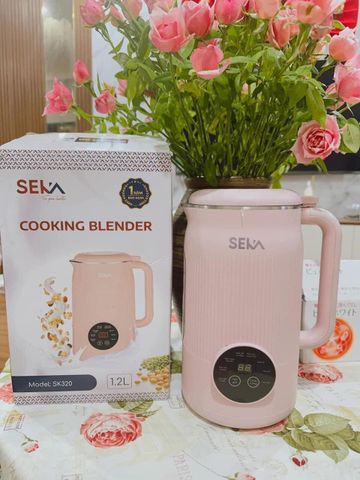 Máy Làm Sữa Hạt Mini Đa Năng SEKA SKG450 (Model Cũ SK320) 8in1 1.2L - Lưỡi Dao Inox 10 Cánh, Công Suất 800W - Hàng Chính Hãng