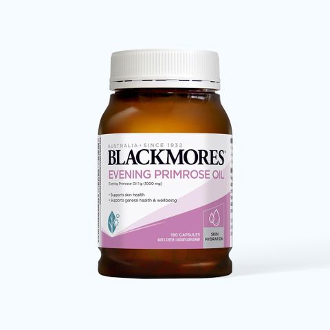 Tinh dầu hoa anh thảo  Blackmores Evening Primrose Oil 190 Viên - Hỗ Trợ Cân Bằng Nội Tiết Tố và Sức Khỏe Phụ Nữ
