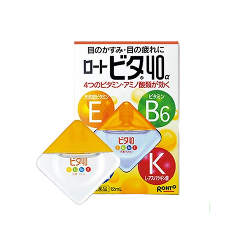 Nước nhỏ mắt Rohto Vita 40A Nhật Bản 12ml hàng nội địa Nhật