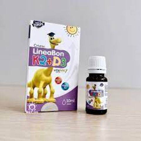 Giọt Uống Vitamin Lineabon K2+D3 10ml - Hỗ Trợ Tăng Chiều Cao & Hấp Thụ Canxi Cho Trẻ Em
