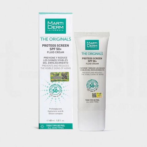 Kem Chống Nắng MartiDerm The Originals Proteos Screen SPF50+ - Kem Chống Nắng Dạng Lỏng Bảo Vệ Da Chống UVA/UVB Hàng Ngày 40ml