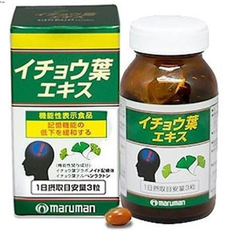 Viên Uống Bổ Não Maruman DHA Ginkgo 100 Viên - Tăng Cường Trí Nhớ, Tập Trung, Hỗ Trợ Lưu Thông Máu Não Nhập Khẩu Nhật Bản