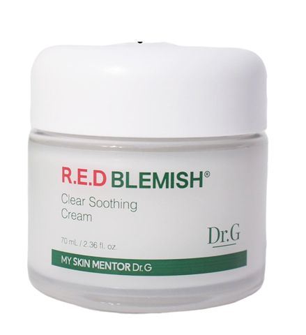 Bộ kem dưỡng ẩm Dr.G R.E.D BLEMISH Clear Soothing Cream 70ml & kem chống nắng Brightening Up Sun+ 20ml cho da nhạy cảm, dầu mụn