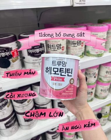 Thực phẩm bổ sung sắt Truemom Hemotin Tin Plus ILdong Hàn Quốc 90 gói
