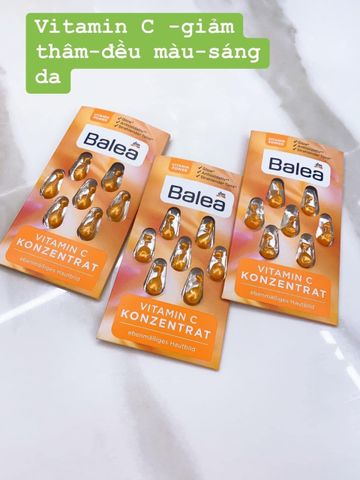 Serum dạng viên Nang Balea Vitamin C Sáng Da, Mờ Nám, 7 Viên, Đức