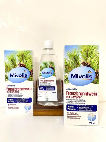 Dầu thông núi xoa bóp Mivolis Franzbranntwein 500ml, Đức
