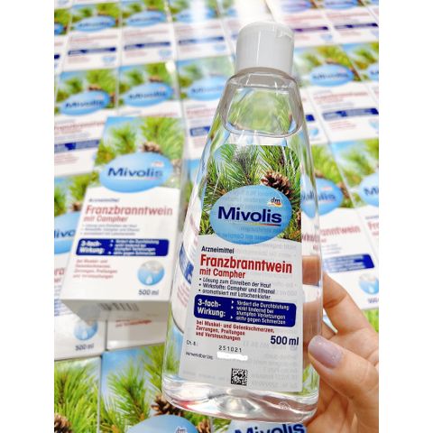 Dầu thông núi xoa bóp Mivolis Franzbranntwein 500ml, Đức