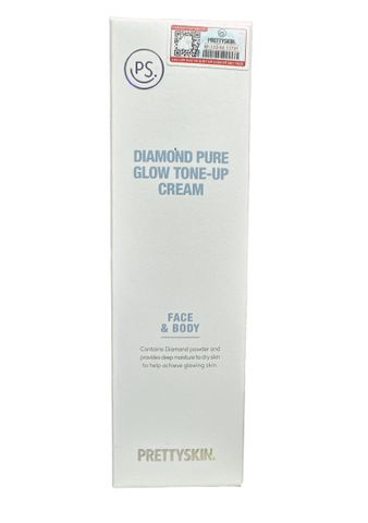 Kem Dưỡng Trắng Da PrettySkin Diamond Pure Glow 100ml - Chất Kem Tự Nhiên Dưỡng Ẩm, Làm Trắng Da Mặt và Body, Xuất Xứ Hàn Quốc