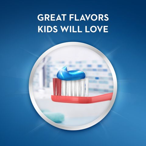 Kem Đánh Răng Crest Kids 130g - Bảo Vệ Răng Miệng Chống Sâu Răng với Hương Vị Sparkle Fun Cho Trẻ Em Từ 2 Tuổi