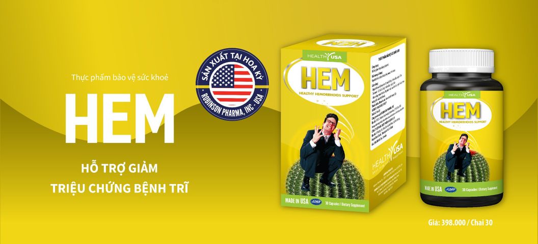 Viên uống Giảm Trĩ nội, Trĩ ngoại Hem - Nhập Khẩu Mỹ