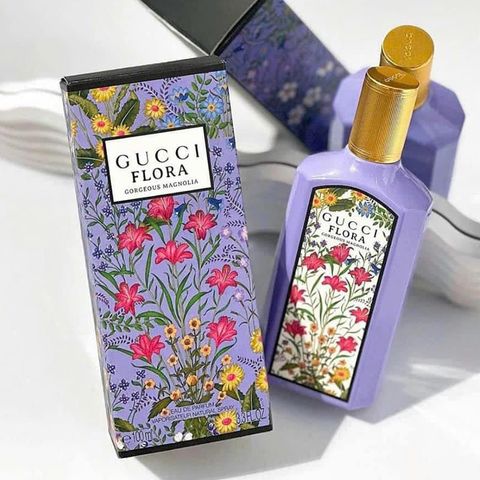 Nước hoa nữ Gucci Flora Gorgeous Magnolia 2023 - Hương hoa mộc lan và dừa tươi mới, thanh lịch, tinh tế - Quà tặng hoàn hảo cho phái đẹp