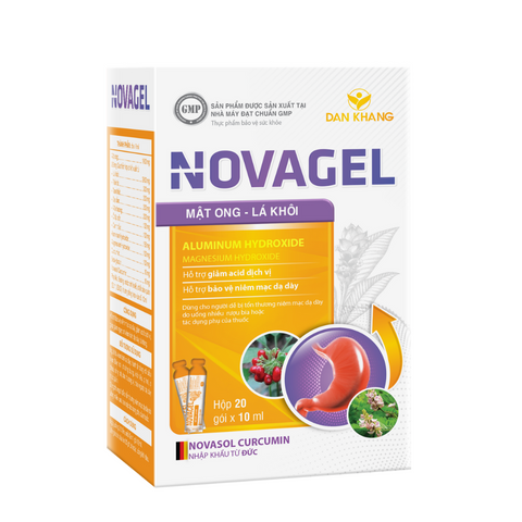 Gói Uống Hỗ Trợ Giảm Đau Dạ Dày Novagel Hộp 20 Gói