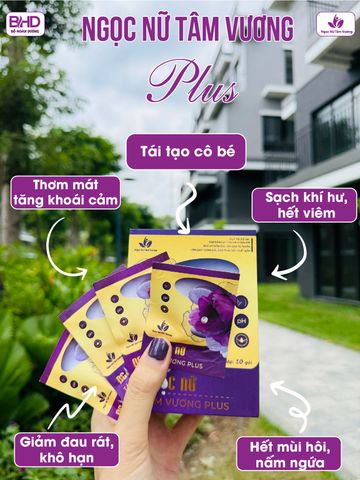 Viên đặt phụ khoa Ngọc Nữ Tâm Vương Plus (Mẫu Mới Hộp 10 Viên)