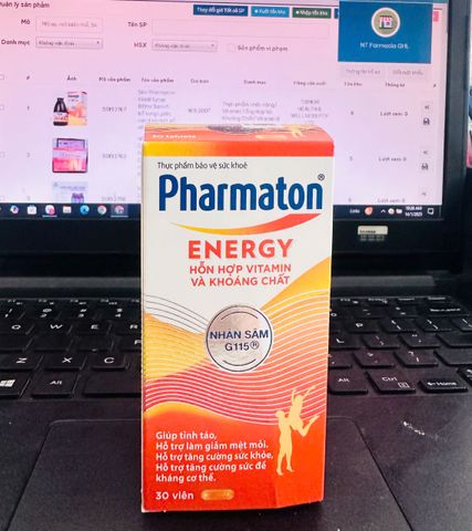 Viên uống Pharmaton Energy G115 - Hỗn hợp vitamin và khoáng chất hỗ trợ sức khỏe, giảm mệt mỏi (30 viên)