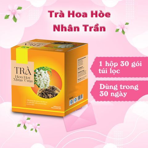 Trà Hoa Hoè Nhân Trần Túi Lọc - Giải Khát Thảo Mộc Hộp 30 Túi x 3gr - Được Chứng Nhận ISO, Dễ Dùng Cho Mọi Đối Tượng