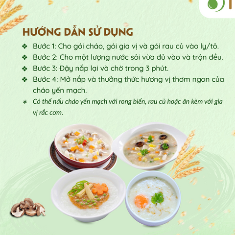 Cháo Yến Mạch Gạo Lứt Giảm Cân Ăn Liền Tâm Minh - Thực Phẩm Dinh Dưỡng Tiện Lợi Chay Mặn, Chỉ 3 Phút Nấu Nóng Hổi