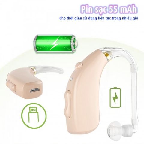 Máy trợ thính không dây Axon A-133 - Chất lượng âm thanh tuyệt vời với bộ lọc tiếng ồn, 3 chế độ và 4 mức âm lượng - Thiết kế nhỏ gọn, dễ sử dụng