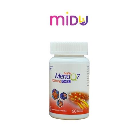 Midu MenaQ7 360mcg care - Hộp (1 lọ x 60 viên)
