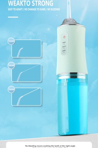 Máy Tăm Nước Cầm Tay Oral Irrigator 3 Chế Độ - Sạc USB Chống Thấm Nước, Dung Tích 240ml, Phù Hợp Dành Cho Người Niềng Răng