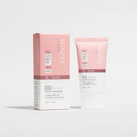 Kem Chống Nắng Màu Nền Mona Frema SUNPRE DD X-Treme 50+ - Bảo Vệ UV SPF 50+, Dưỡng Ẩm, Kiềm Dầu 50ml
