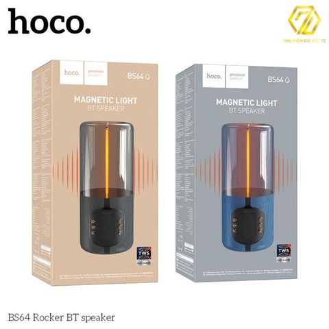 Loa Bluetooth Hoco BS64 - Âm Thanh Di Động Không Dây V5.4, Có FM, Thẻ Nhớ TF, TWS và Đèn LED Trang Trí, Chất Lượng Âm Thanh Tuyệt Vời