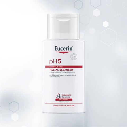 Sữa Rửa Mặt Eucerin Dành Cho Da Nhạy Cảm pH5 Facial Cleanser