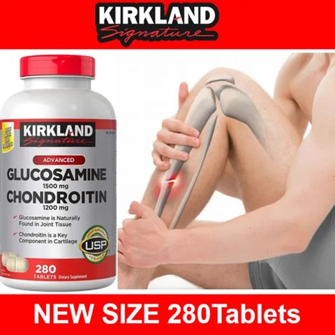 Bổ xương khớp Glucosamine & Chondroitiin Kirkland USA 280 viên