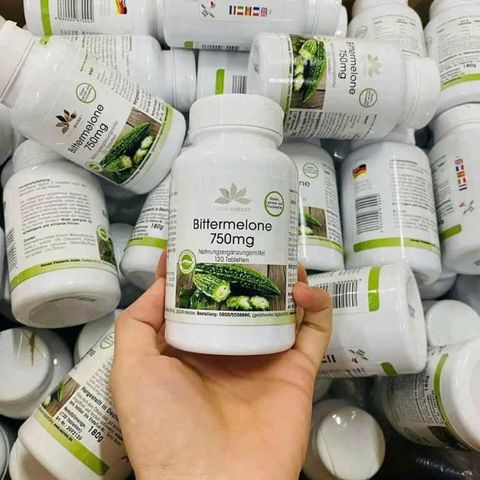 Viên uống mướp đắng Herbadirekt Bittermelone 750mg Đức 120 viên