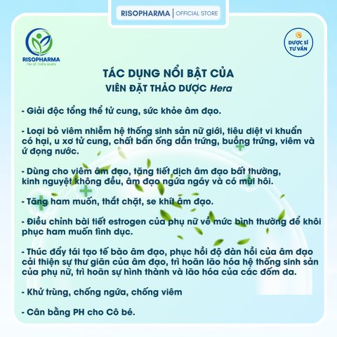 Combo Viên Đặt Thảo Dược & Gel Se Khít Làm Hồng Vùng Kín Hera - Nano Curcumin NOVASOL Ngăn Ngừa Viêm Nhiễm, Khử Mùi êm dịu