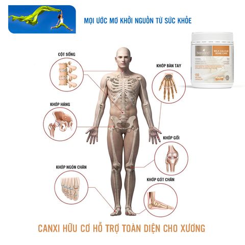 Canxi hữu cơ Bio island Milk Calcium Bone Care Úc 150 viên