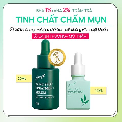 Serum Chấm Mụn Cho Bà Bầu GUO - Giảm Mụn, Mờ Thâm, Hỗ Trợ Làm Dịu Da Nhạy Cảm (10ml/30ml)