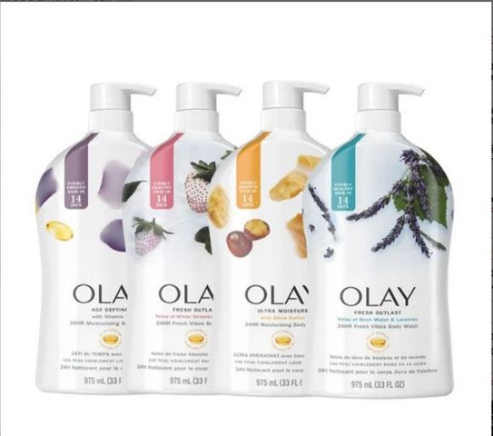 Sữa tắm Olay Fresh Outlast Body Wash 975ml - Giữ ẩm, Hương thơm tươi mát, Chăm sóc da tự nhiên - Sản phẩm từ Mỹ
